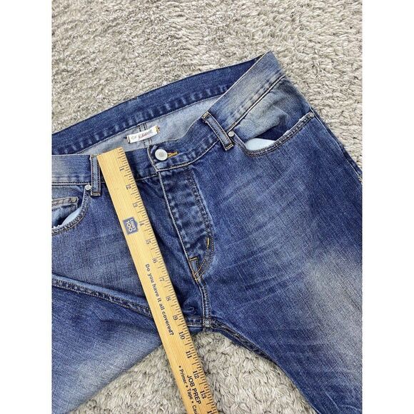 Gianfranco Ferre Jeans Mens 35x30 Button Fly Low Waist Tapered Leg Stretch Denim - Picture 4 of 13